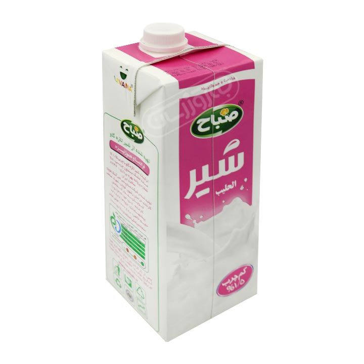 شیر کم چرب فرادما و هموژنیزه صباح 1 لیتری