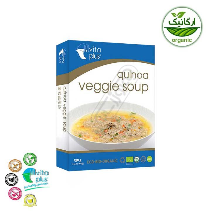 سوپ سبزیجات کینوا ارگانیک ویتا پلاس 130 گرمی