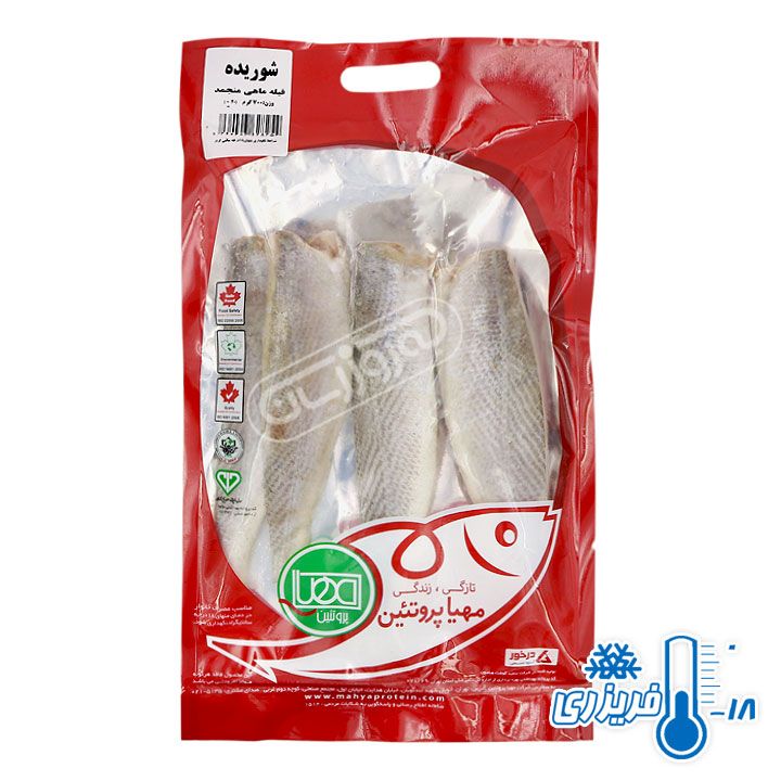 فیله ماهی شوریده منجمد مهیا پروتئین 700 گرمی