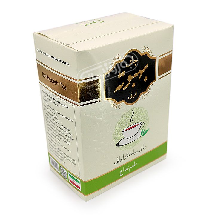 چای سیاه ممتاز ایرانی با طعم نعناع بهبوته 350 گرمی