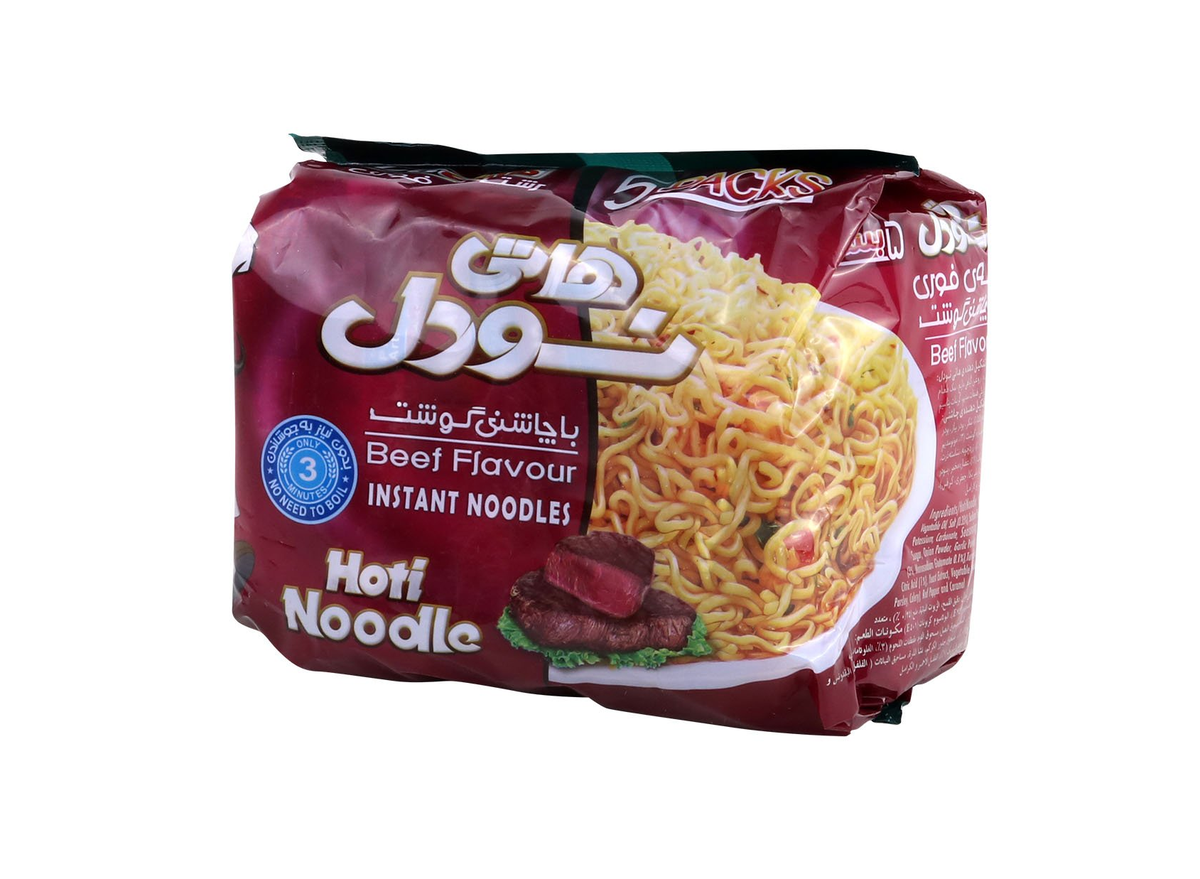 نودل گوشت هاتی کارا بسته 5 عددی