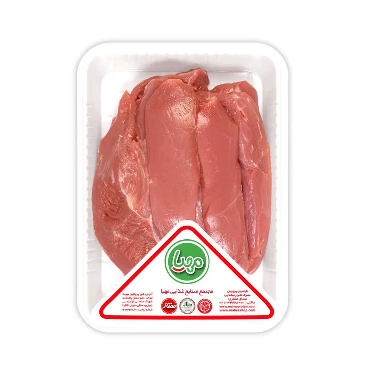 ران گوسفند بدون استخوان تنظیم بازاری مهیا پروتئین 800 گرمی