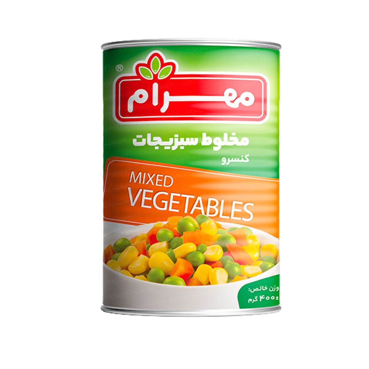 کنسرو مخلوط سبزیجات مهرام 400 گرمی