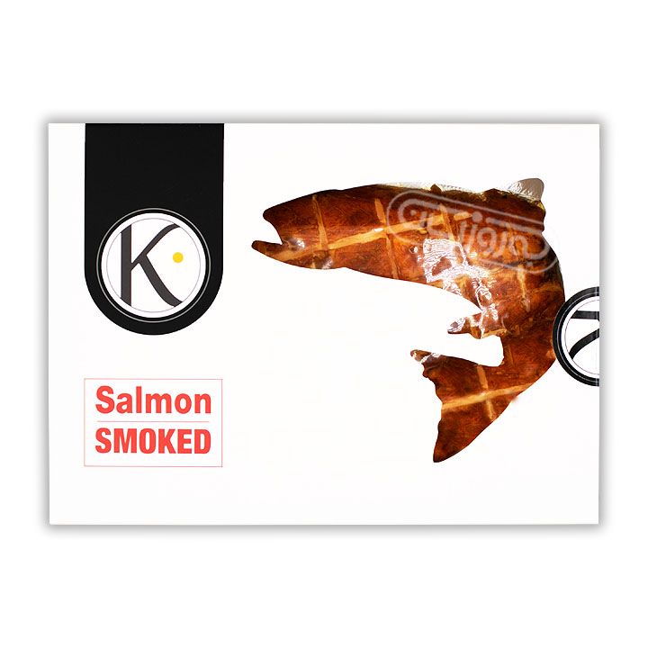 فیله دودی گرم ماهی سالمون نروژی کیان ماهی خزر 250 گرمی