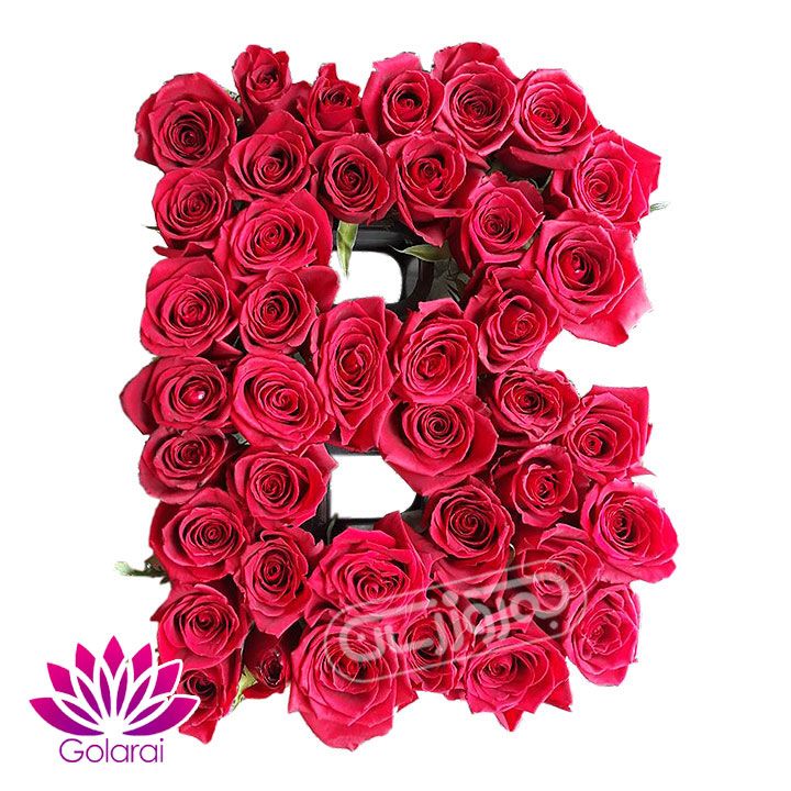 باکس گل رز سرخ هلندی طرح B گل آرای