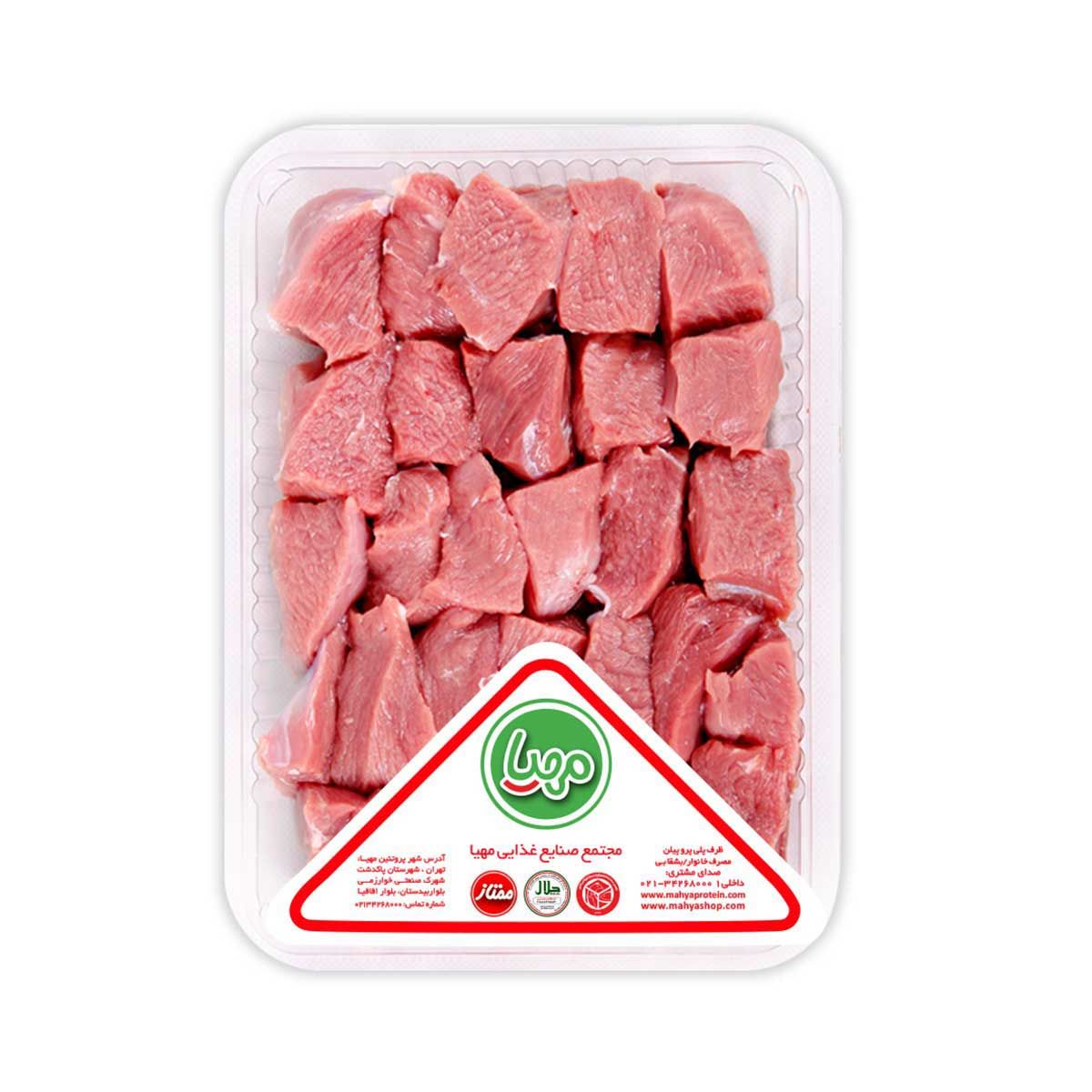 گوشت قیمه گوسفندی کشتار داخلی مهیا پروتئین 500 گرمی