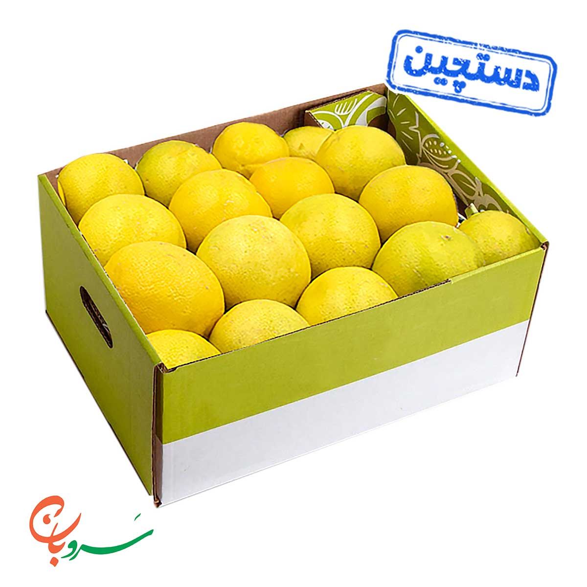 لیمو شیرین دستچین سروبان جعبه وزن تقریبی 3 تا 3.5 کیلوگرمی