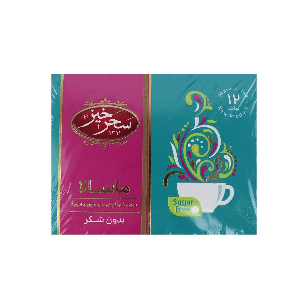 چای ماسالا بدون شکر سحرخیز 12 عددی