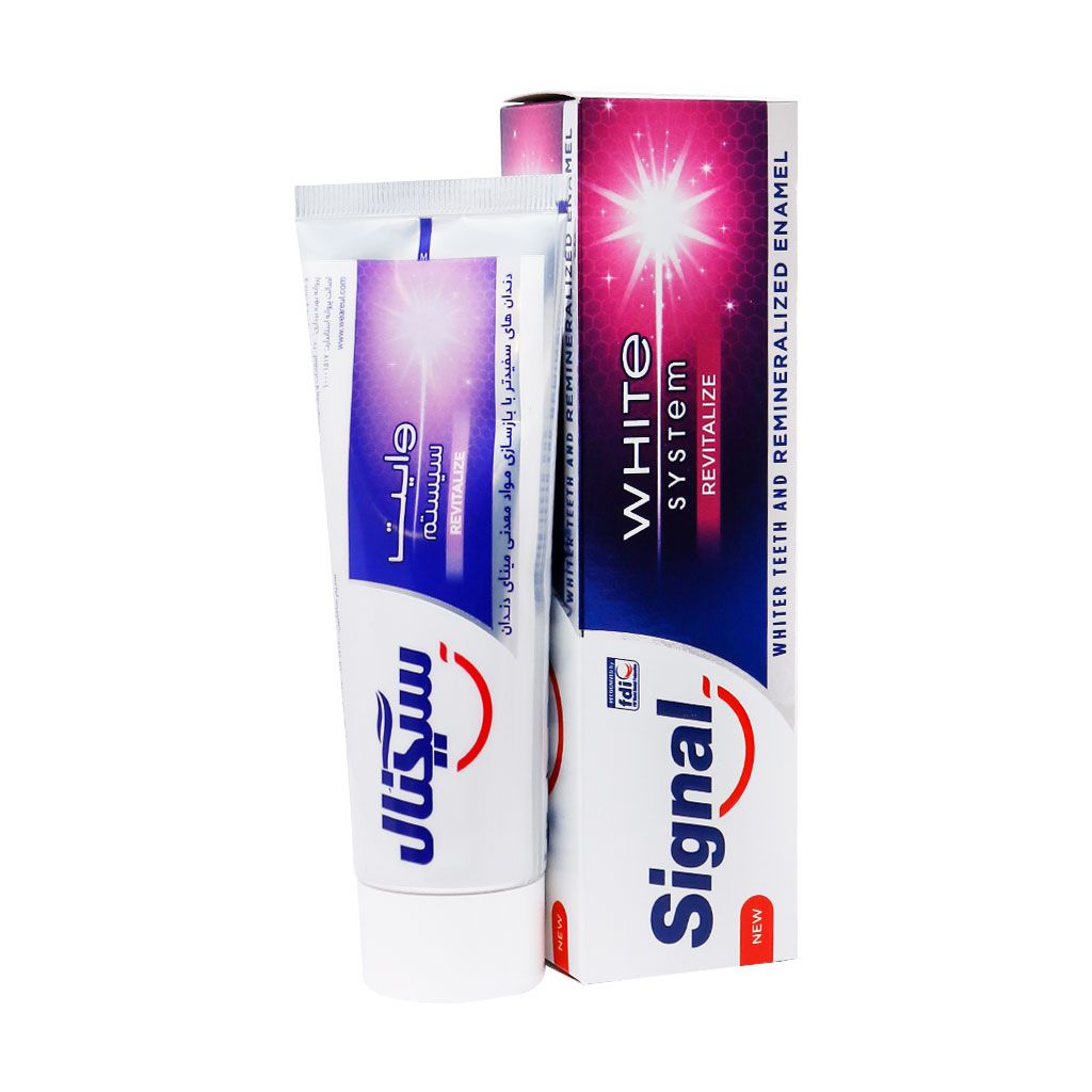 خمیر دندان سفید کننده و ترمیم کننده مدل Revitalize سیگنال 75 میلی لیتری
