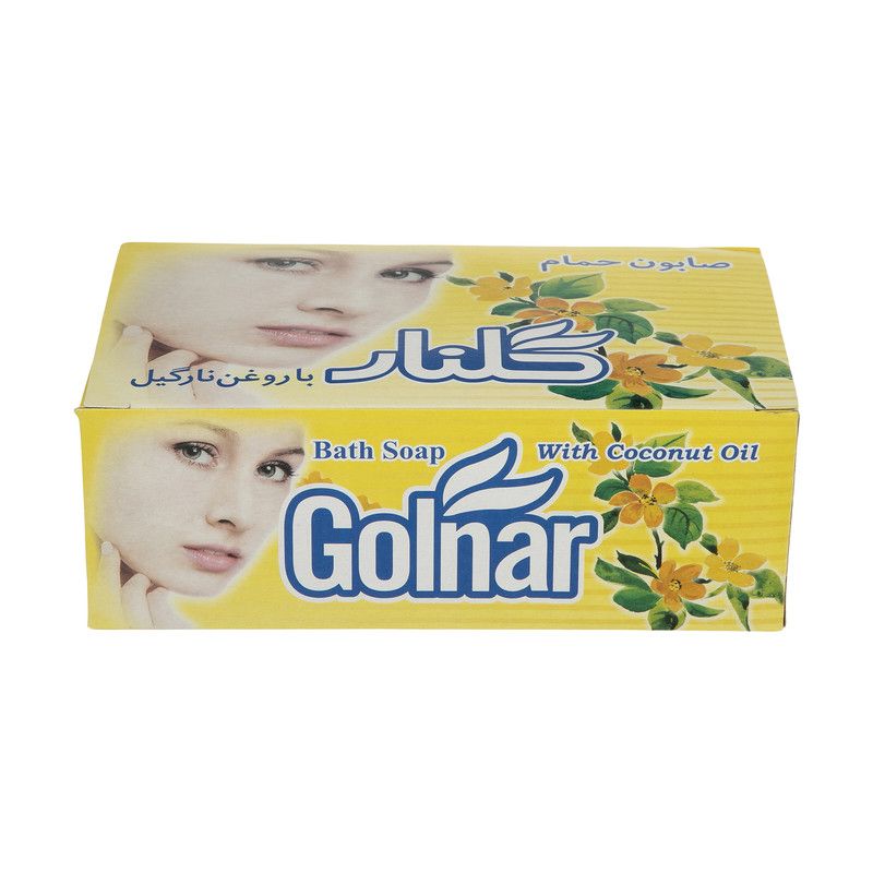 صابون حمام زرد گلنار 130 گرمی بسته 6 عددی