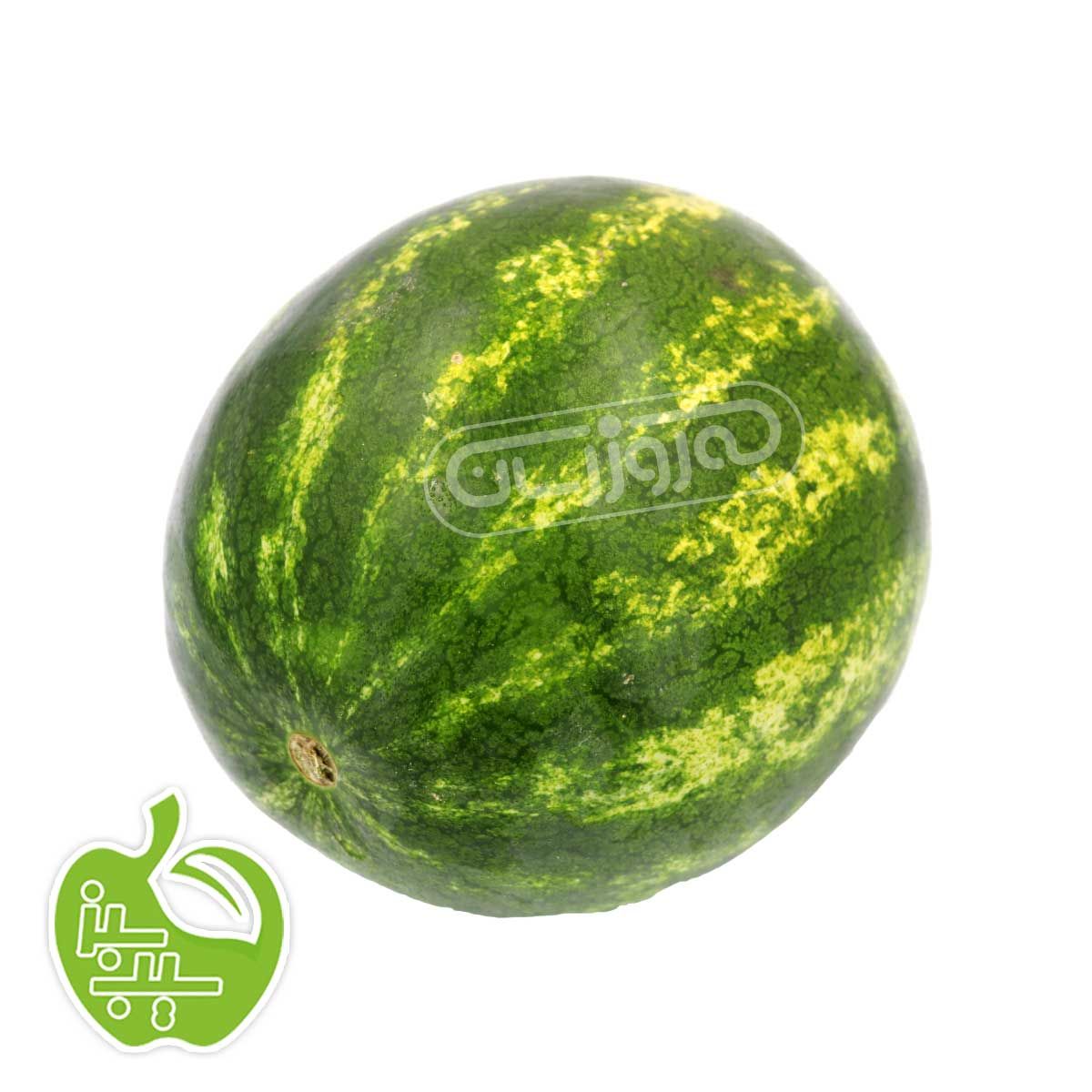 هندوانه کوچک برند سیب سبز وزن حدود 5 تا 7 کیلوگرم