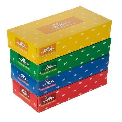 دستمال کاغذی جعبه ای 100 برگ دو لایه بی تا بسته 4 عددی