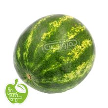 هندوانه متوسط برند سیب سبز وزن حدود 7 تا 10 کیلوگرم