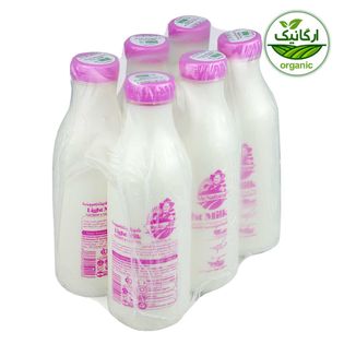 شیر کم چرب ارگانیک آقای طبیعی 945 سی سی باکس 6 عددی - دارای 3 روز تاریخ مصرف