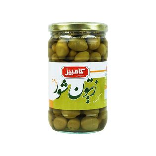 کنسرو زیتون شور با هسته کامبیز 660 گرمی