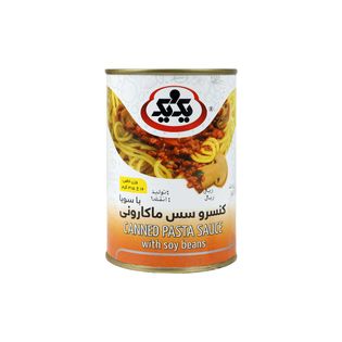 کنسرو سس ماکارونی با سویا یک و یک 415 گرمی