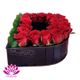 باکس گل رز هلندی دو رنگ طرح D گل آرای