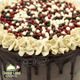 کیک شکلاتی با تزئین ترافل خانگی دسرلند
